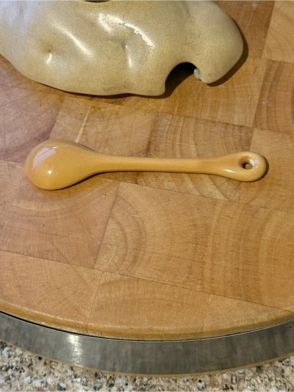 Vintage Ceramic Baked Potato Soup Tureen with Ladle